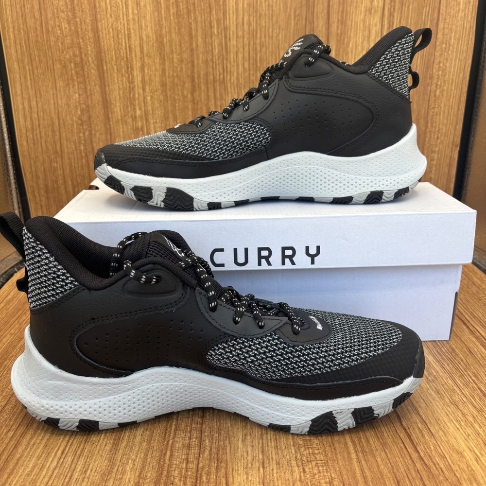 Under Armour Curry 3Z24 Basketball Shoes Mens 10 Womens 11.5 Black Grey NEW - Picture 2 of 7